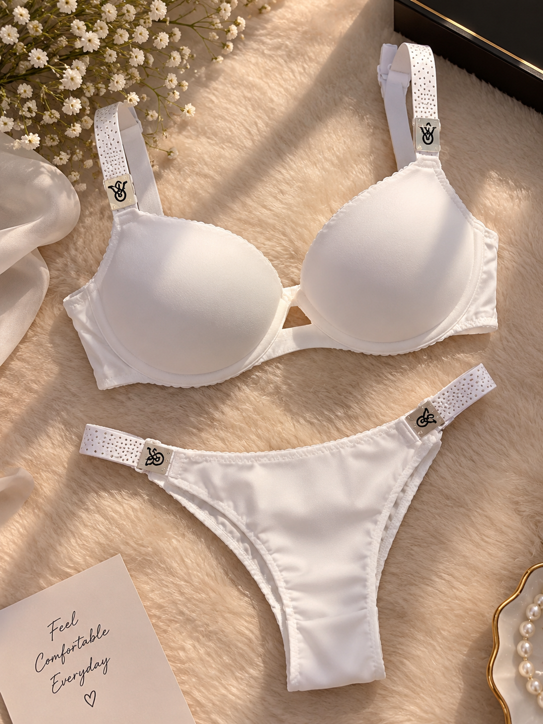 Pack of 3 Emerald Grace™ Luxe Comfort Bra & Panty Set