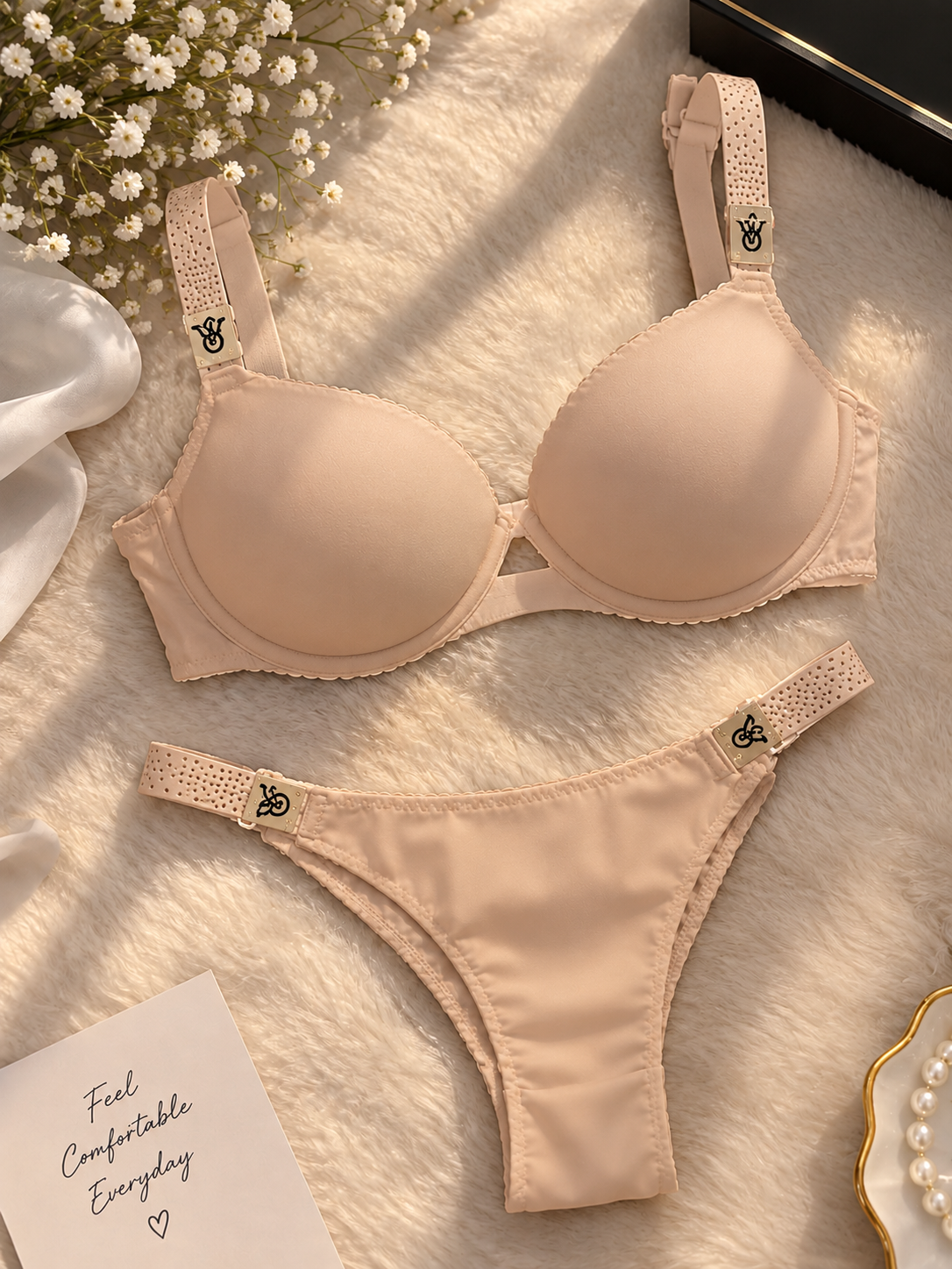 Pack of 3 Emerald Grace™ Luxe Comfort Bra & Panty Set