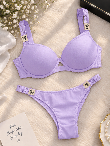 Pack of 3 Emerald Grace™ Luxe Comfort Bra & Panty Set