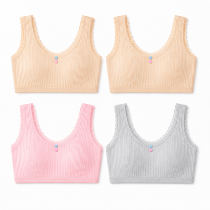 Pack of 4 - CloudSoft Non-Padded Comfort Bra