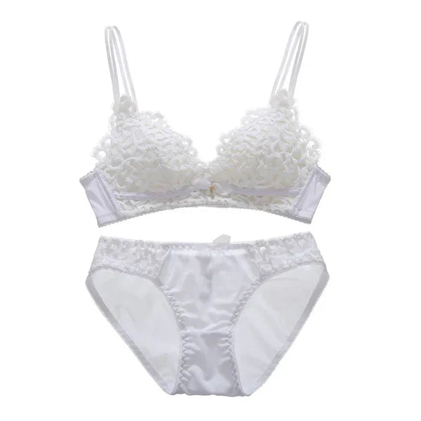 Pack of 3 Floral Design Push-Up Bra