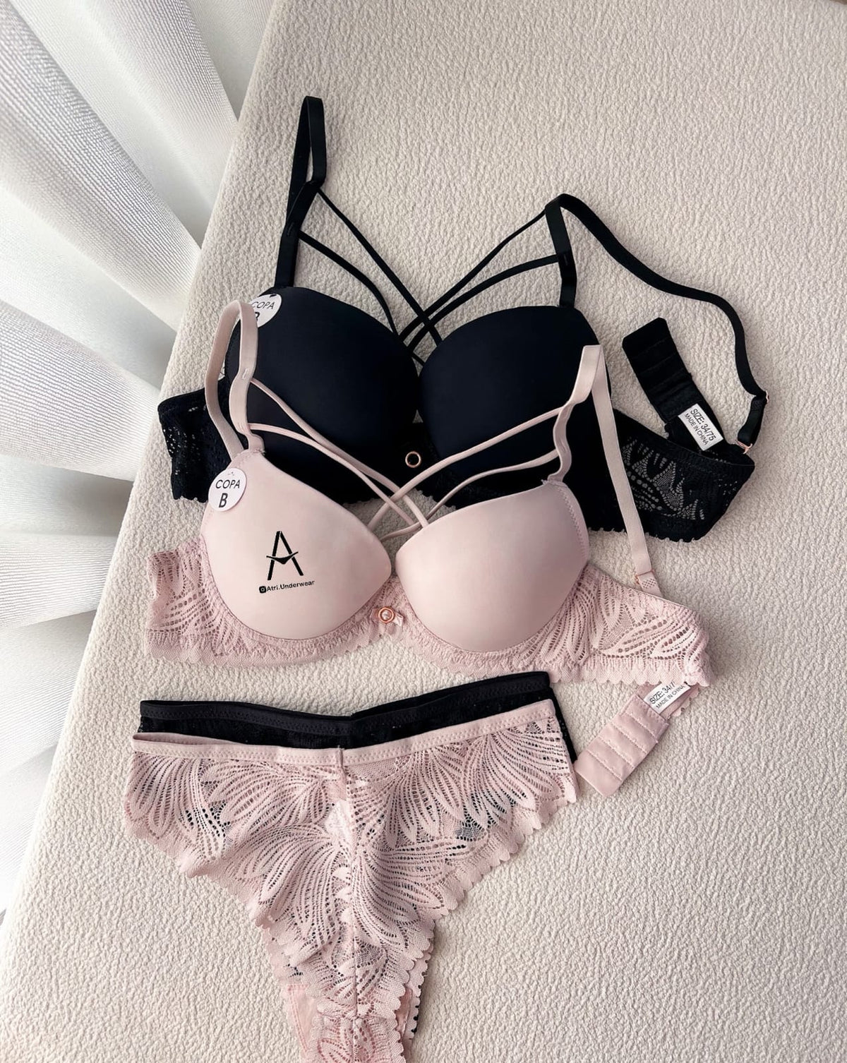 Pack of 3 Midnight Lace Comfort Bra & Panty Set