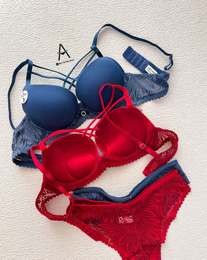 Pack of 3 Midnight Lace Comfort Bra & Panty Set